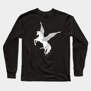 Pegasus the winged horse Long Sleeve T-Shirt